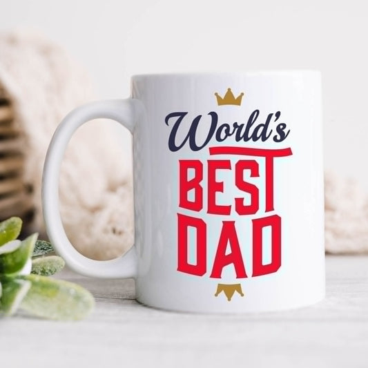 Father's Day Mug Dad Coffee Mug Papa Birthday Gift Fathers Day Tea Mug Mens Coffee Cup Daddy World's Best Dad Mug Gift for Stepdad Mug