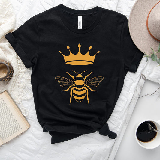 Queen Bee Bella+Canvas T-Shirt - Women's Clothing - Black Tshirt