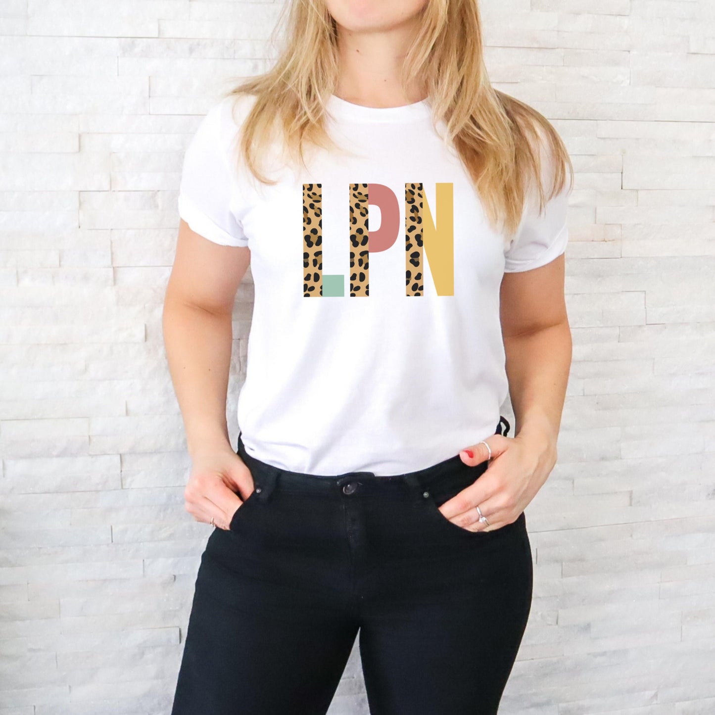 LPN Shirt, Leopard Nurse TShirt, LPN Nurses Week Appreciation Gift, Leopard LPN Tshirt, LPN Student cute gift, Unisex Nursing Shirts