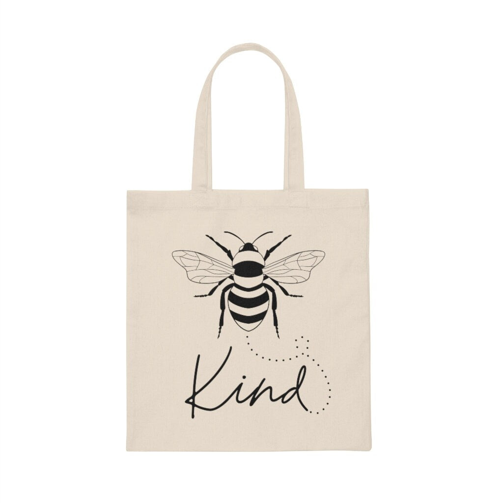 Be Kind Tote Bag Bee tote bag Positive Message Shoulder Bag Teacher Tote Librarians trendy tote bag bee tote cute bee bee gift save the bees