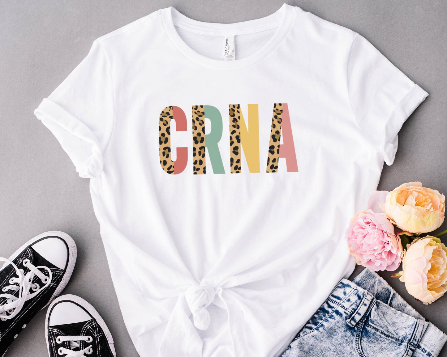 CRNA shirt, CRNA week, CRNA appreciation, crna gift, crna graduation gift, crna student, crna t-shirt, leopard crna shirt, leopard print