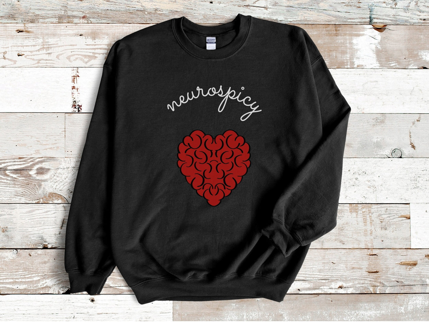 Neurospicy Sweatshirt, Neurodivergent Sweater, Neurodiverse, ADHD, Autism, Mental Health, Neurodiversity, Spicy Brain, Neurosmart, Neuro Tee