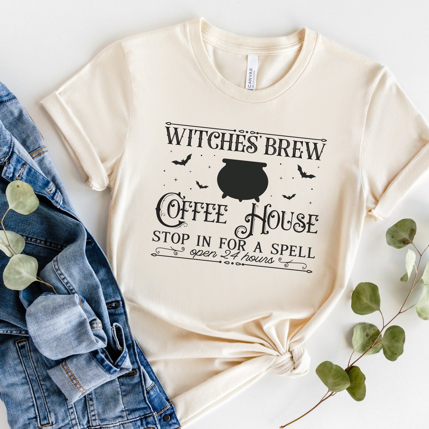 Witches Brew Shirt, Halloween TShirt for Coffee Lovers, Witchy T Shirt, Witchy Vibes, Halloween Coffee Gift, Spooky Season, Witchy Woman Tee
