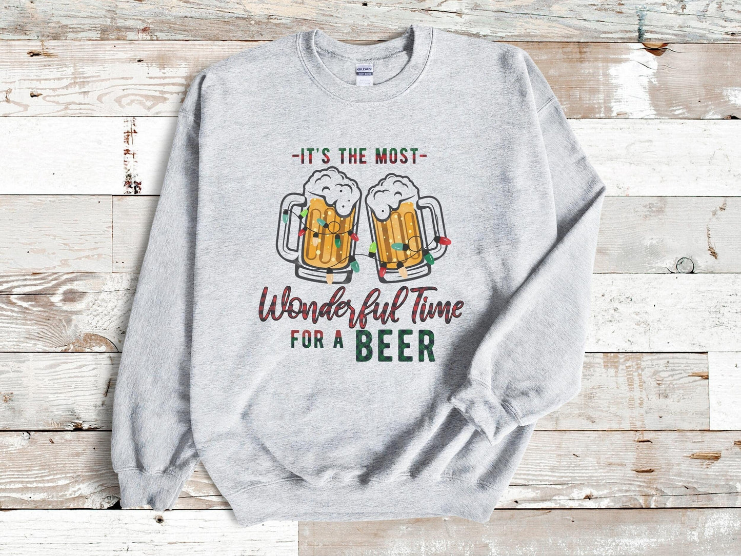 Funny Christmas Sweatshirt, Beer Christmas Sweater, Ugly Christmas Sweater, Funny Mens Christmas Sweater Dirty Santa, Holiday Drinking Shirt