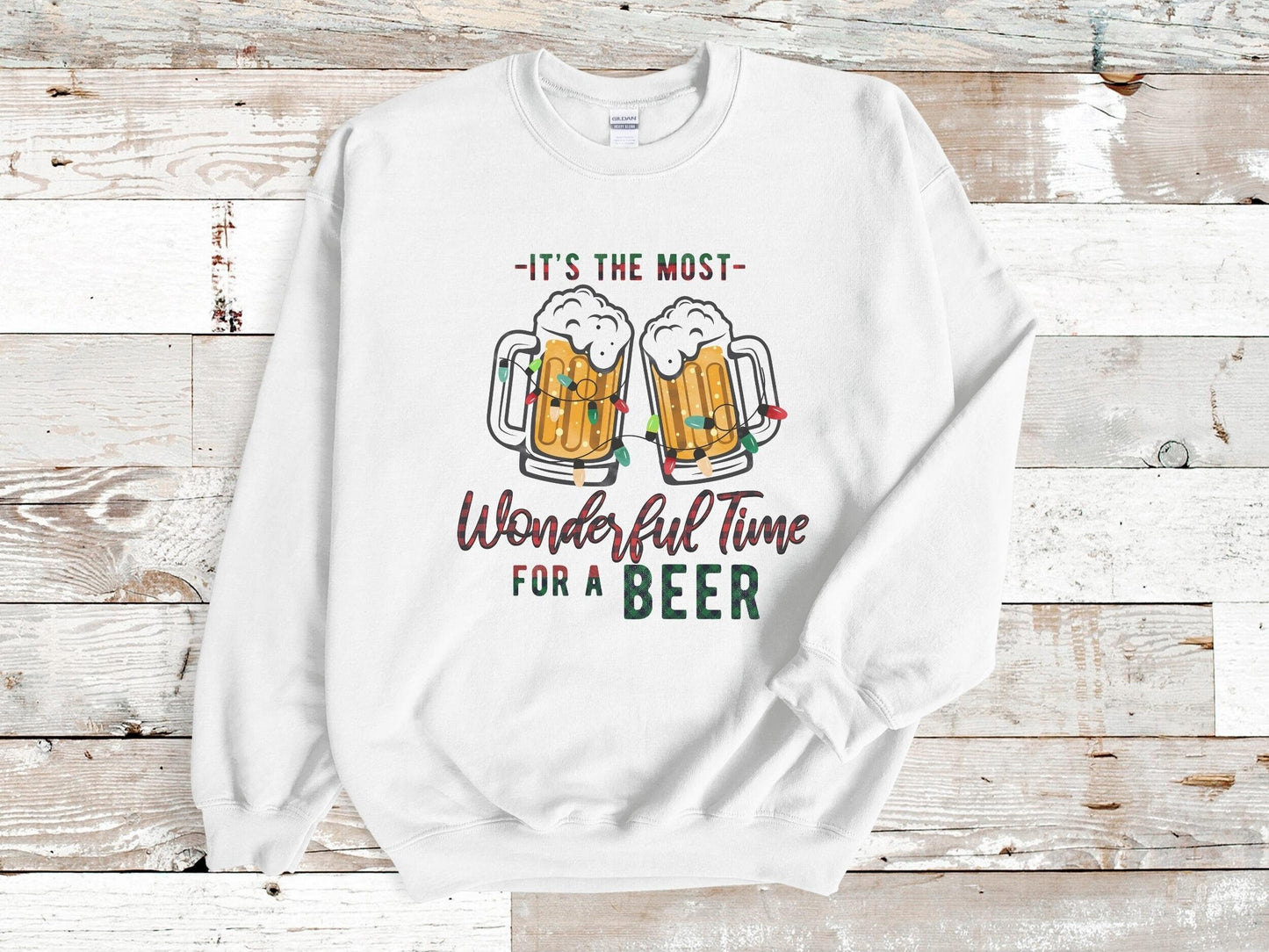 Funny Christmas Sweatshirt, Beer Christmas Sweater, Ugly Christmas Sweater, Funny Mens Christmas Sweater Dirty Santa, Holiday Drinking Shirt