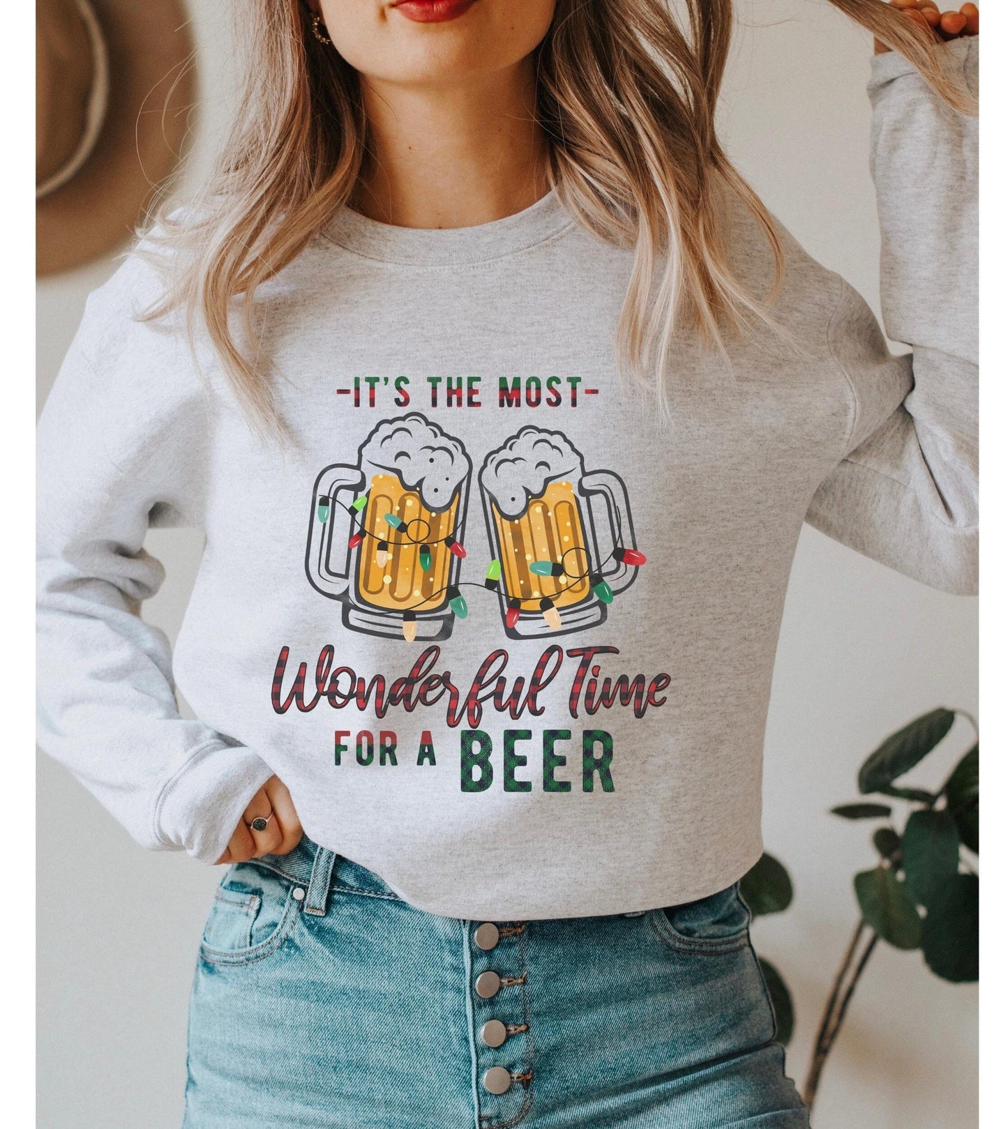 Funny Christmas Sweatshirt, Beer Christmas Sweater, Ugly Christmas Sweater, Funny Mens Christmas Sweater Dirty Santa, Holiday Drinking Shirt