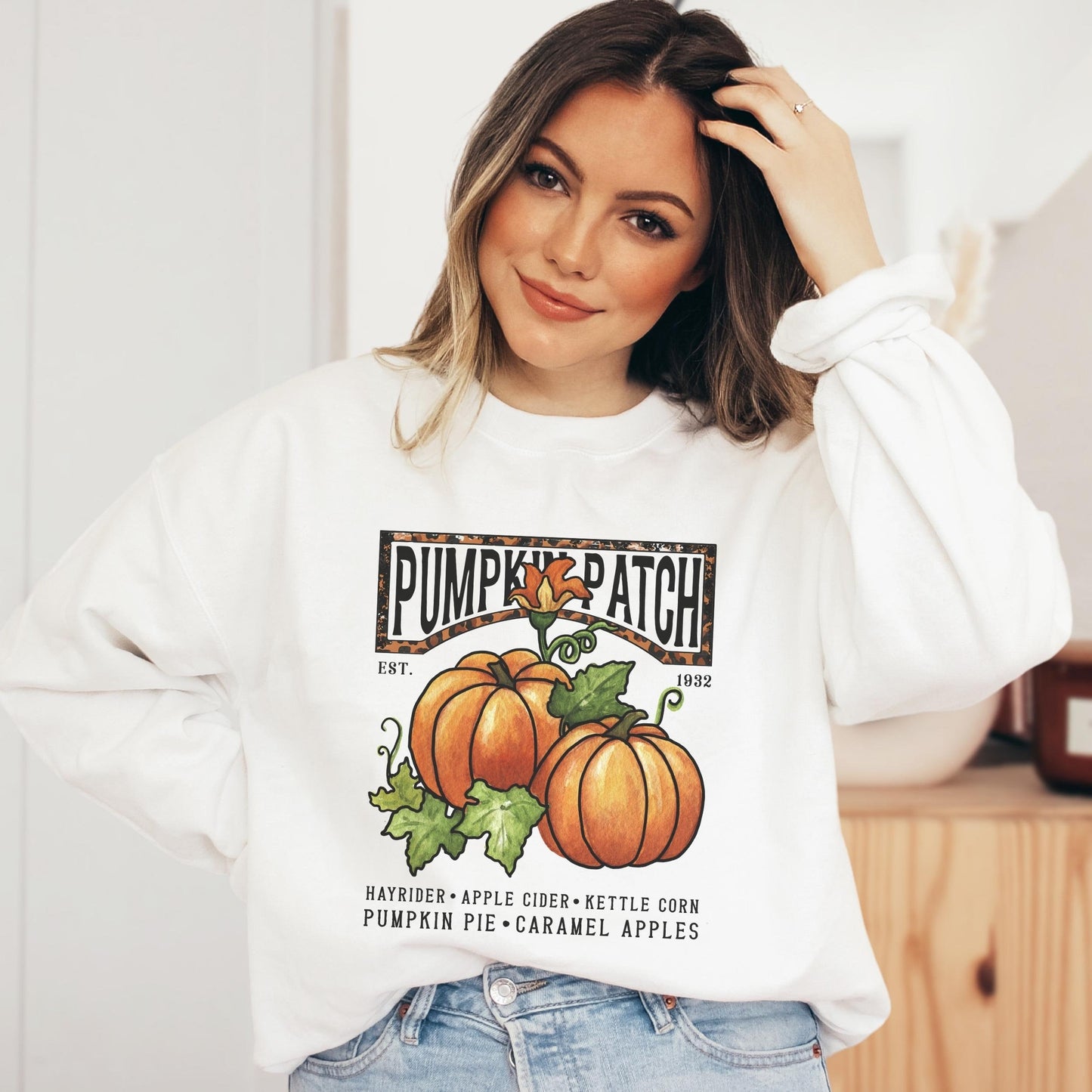 Pumpkin Patch Sweatshirt Fall Crewneck Women Fall Pumpkin Sweatshirt Pumpkin Patch Hello Pumpkin Autumn Cute Oversized Fall Sweater