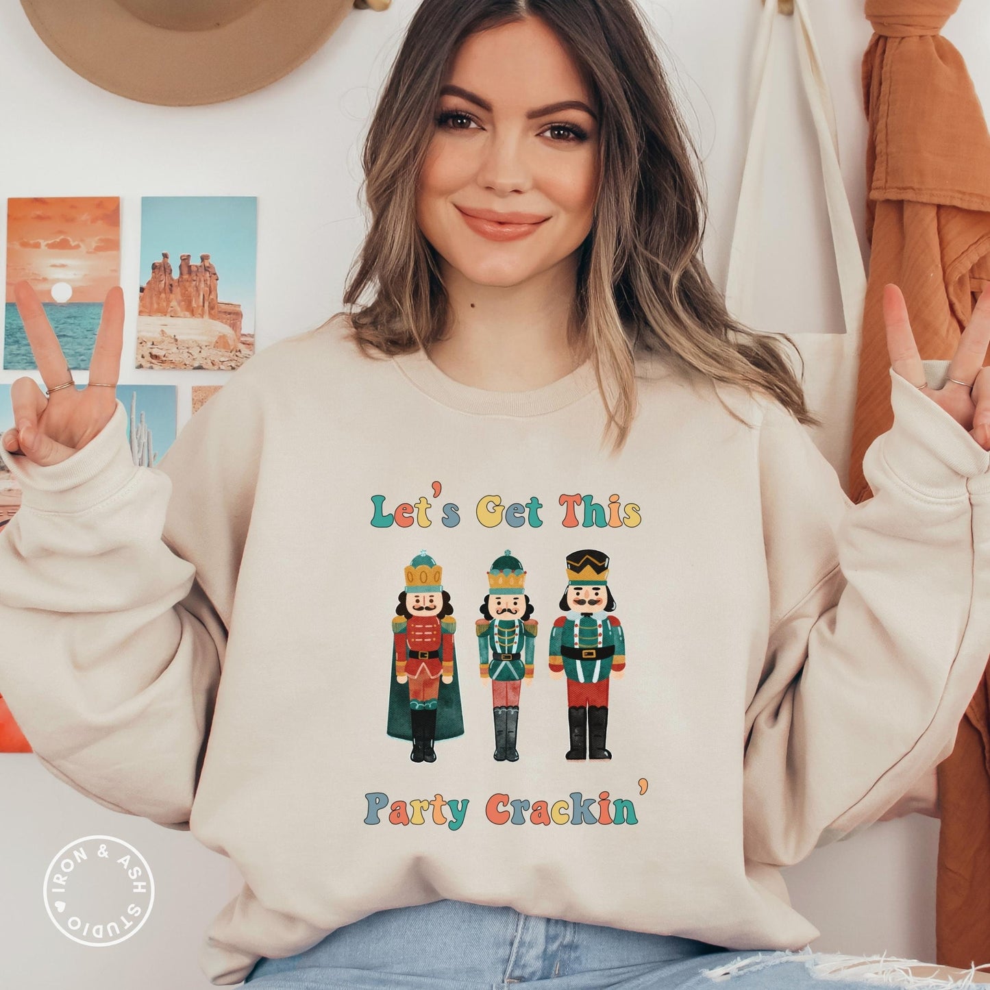 Funny Christmas Sweatshirt, Nutcracker Sweatshirt, Ugly Christmas Sweater, Drinking Christmas, Long Sleeve Holiday Crewneck, Matching Family