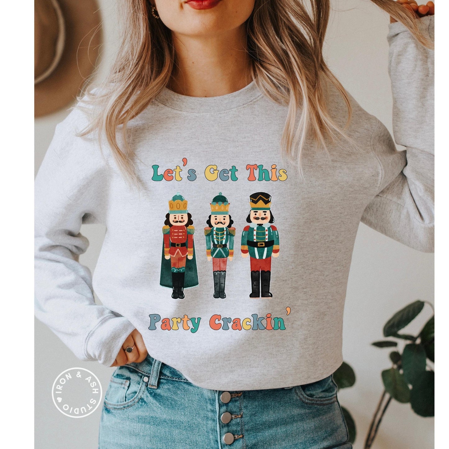 Funny Christmas Sweatshirt, Nutcracker Sweatshirt, Ugly Christmas Sweater, Drinking Christmas, Long Sleeve Holiday Crewneck, Matching Family