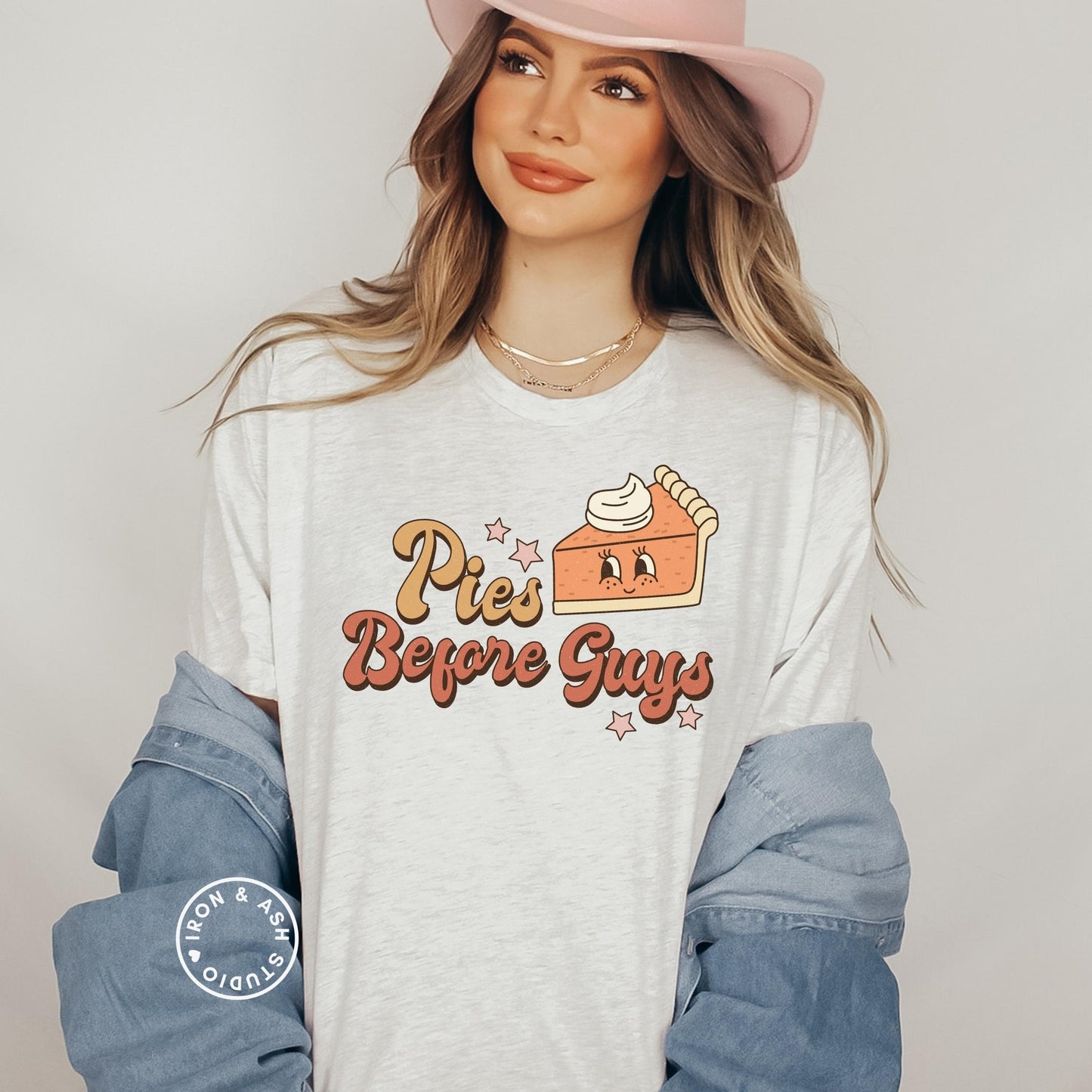 Pies Before Guys Funny Thanksgiving Shirt Thanksgiving Food shirt Pie Tee Friendsgiving Shirts Fall Shirt for Women Fall Shirts Food Shirts