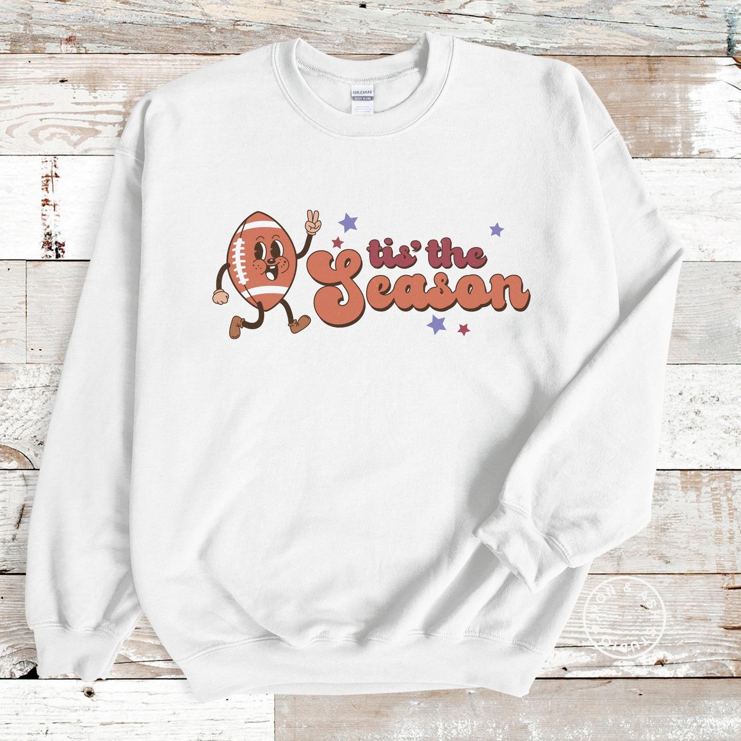 Retro Football Season Sweatshirt Tis The Season Football Sweatshirt Football Mom Sweatshirt Game Day Football Tailgate Clothes Sunday Night