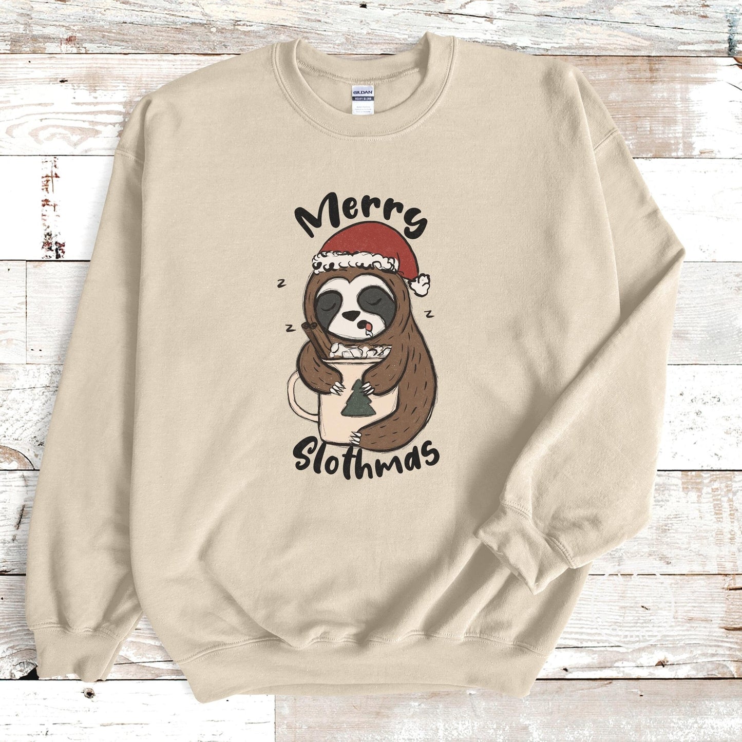 Merry Slothmas Christmas Sweater, Funny Christmas Sweatshirt Women, Christmas Family Sweatshirts, Funny Sloth Shirt, Sloth Lover Gift Sweats