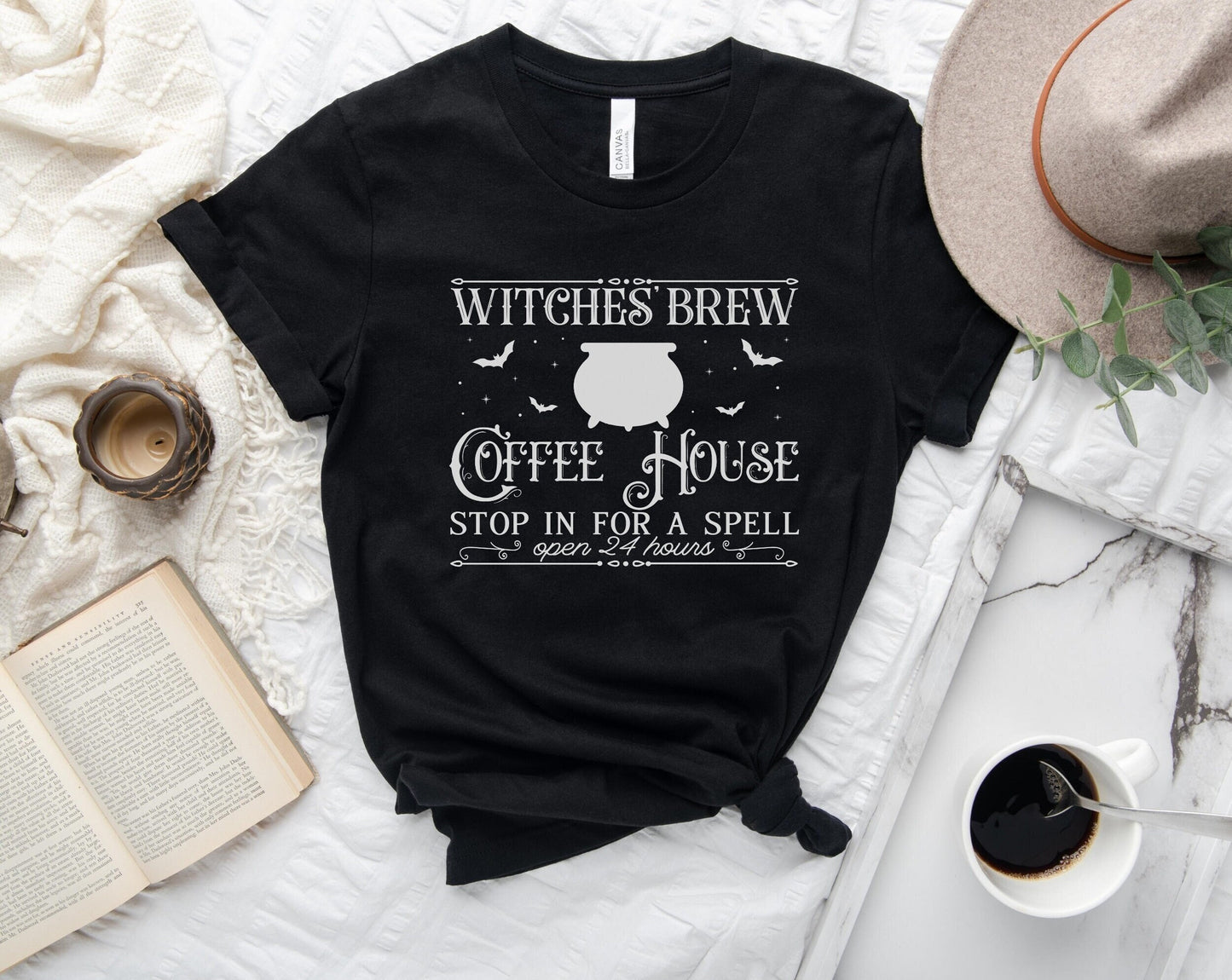 Witches Brew Shirt, Halloween TShirt for Coffee Lovers, Witchy T Shirt, Witchy Vibes, Halloween Coffee Gift, Spooky Season, Witchy Woman Tee