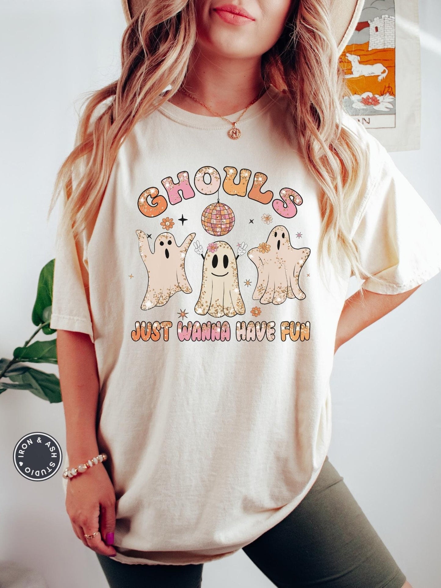Retro Halloween Comfort Colors shirt, Ghouls Just Wanna Have Fun Shirt, Retro Halloween Shirt, Ghost Shirt, Ghouls Night Out Shirt