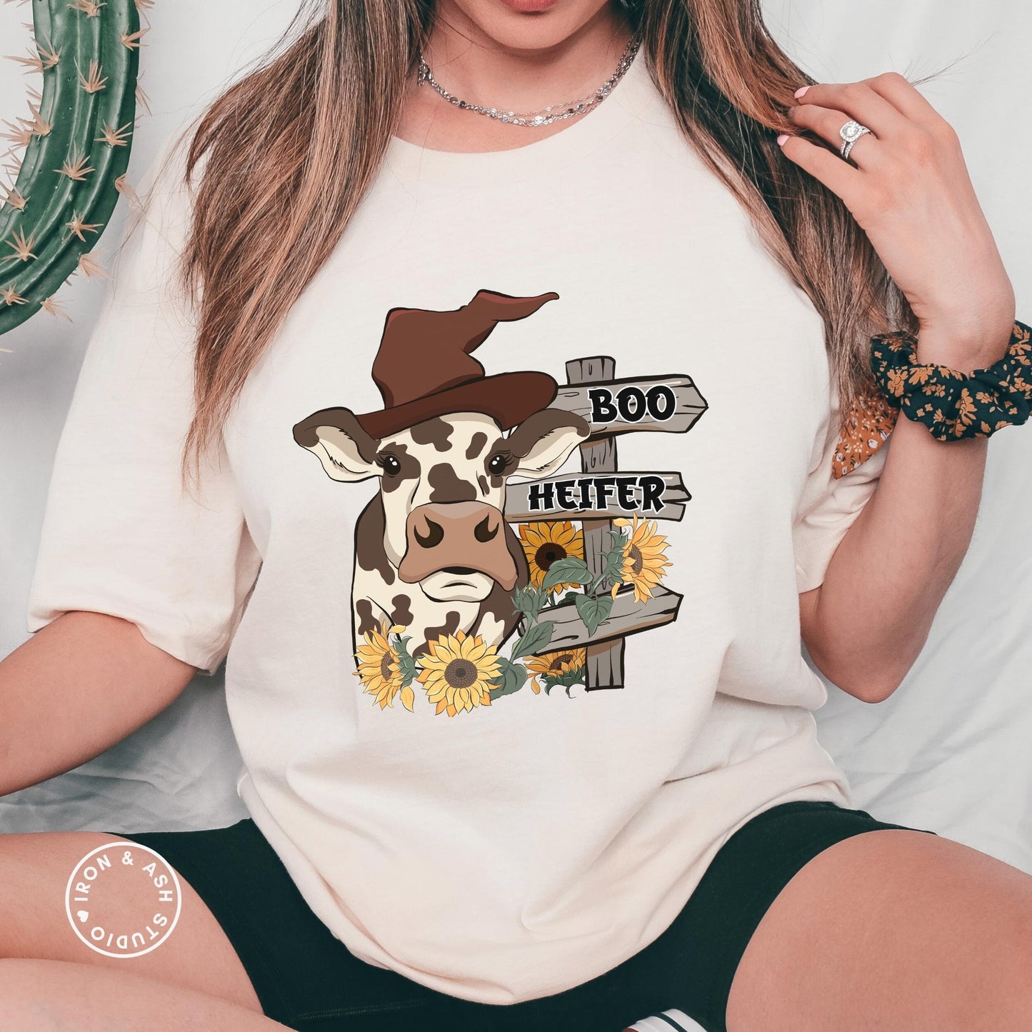 Boo Heifer Shirt, Cow Halloween Shirt, Funny Cow T-Shirt , Halloween Party, Boo I Mean Moo Shirt, Funny Halloween Shirt, Cow Lover Gift Women