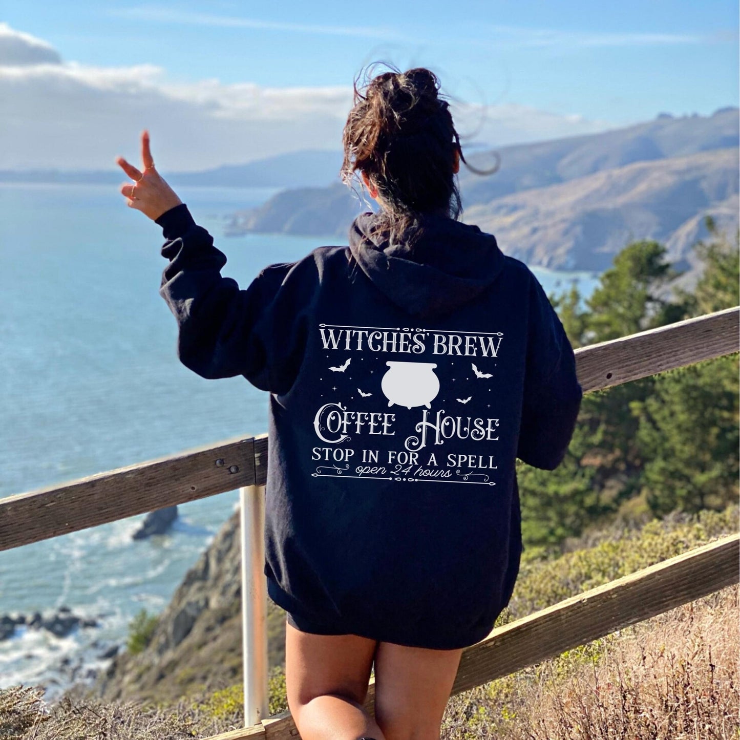 Witches Brew Sweatshirt Hoodie, Halloween Shirt for Coffee Lovers, Witch Hoodie Women, Spooky Season Sweatshirt Hoodie, Witchy Woman Sweater