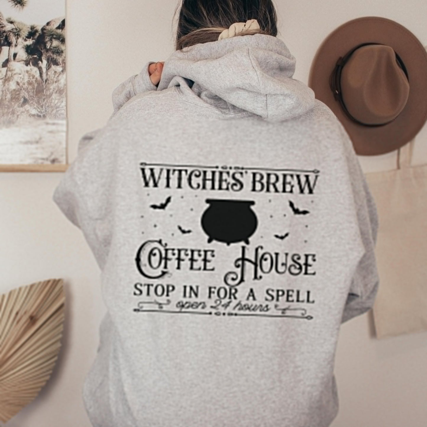 Witches Brew Sweatshirt Hoodie, Halloween Shirt for Coffee Lovers, Witch Hoodie Women, Spooky Season Sweatshirt Hoodie, Witchy Woman Sweater