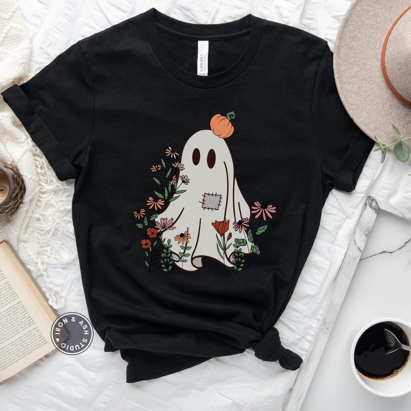 Floral Ghost Shirt, Cute Ghost Shirt, Halloween Ghost, Spooky Mama, Future Ghost, Cute Shirt for Halloween, Spooky Vibes Shirt,Cute Fall Tee