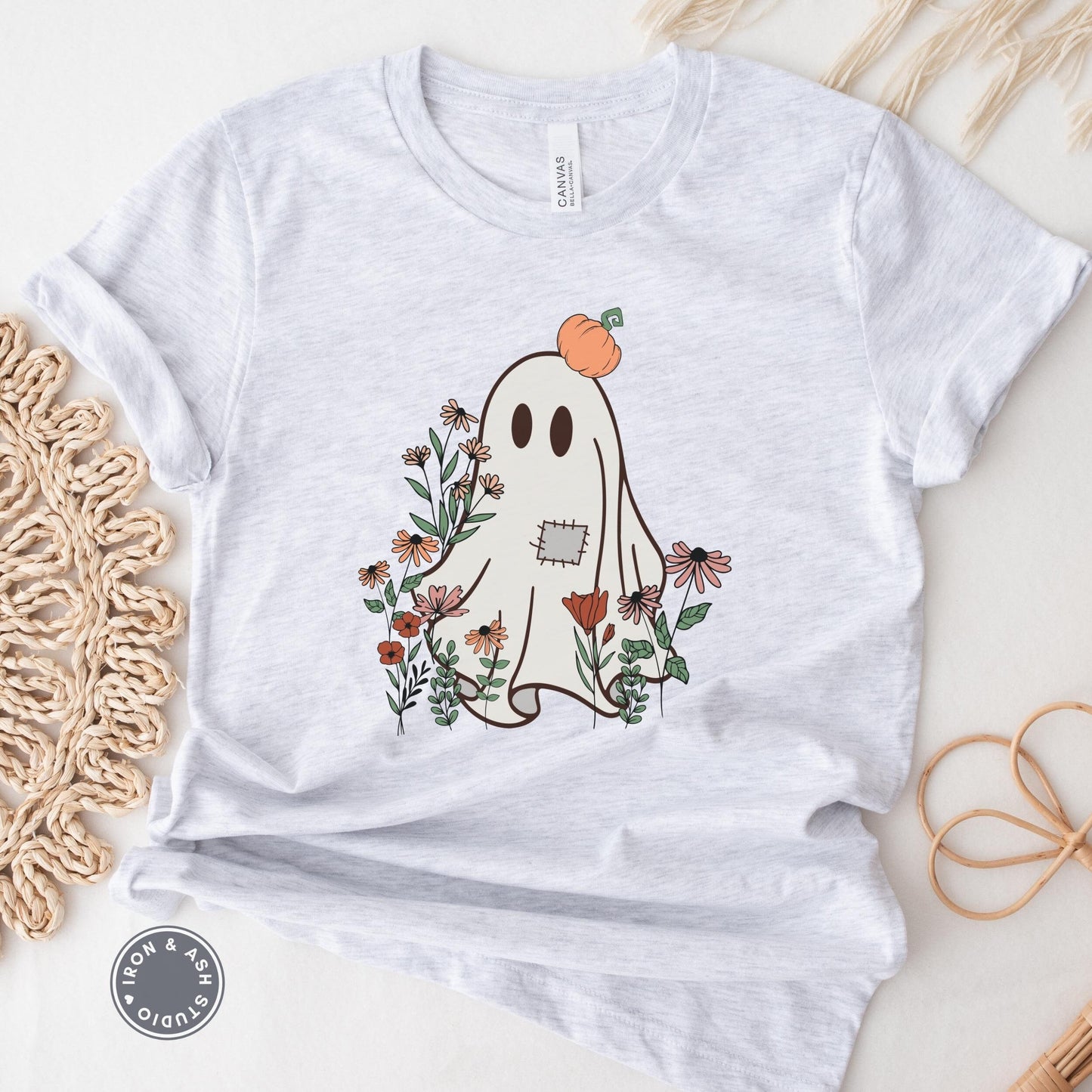 Floral Ghost Shirt, Cute Ghost Shirt, Halloween Ghost, Spooky Mama, Future Ghost, Cute Shirt for Halloween, Spooky Vibes Shirt,Cute Fall Tee