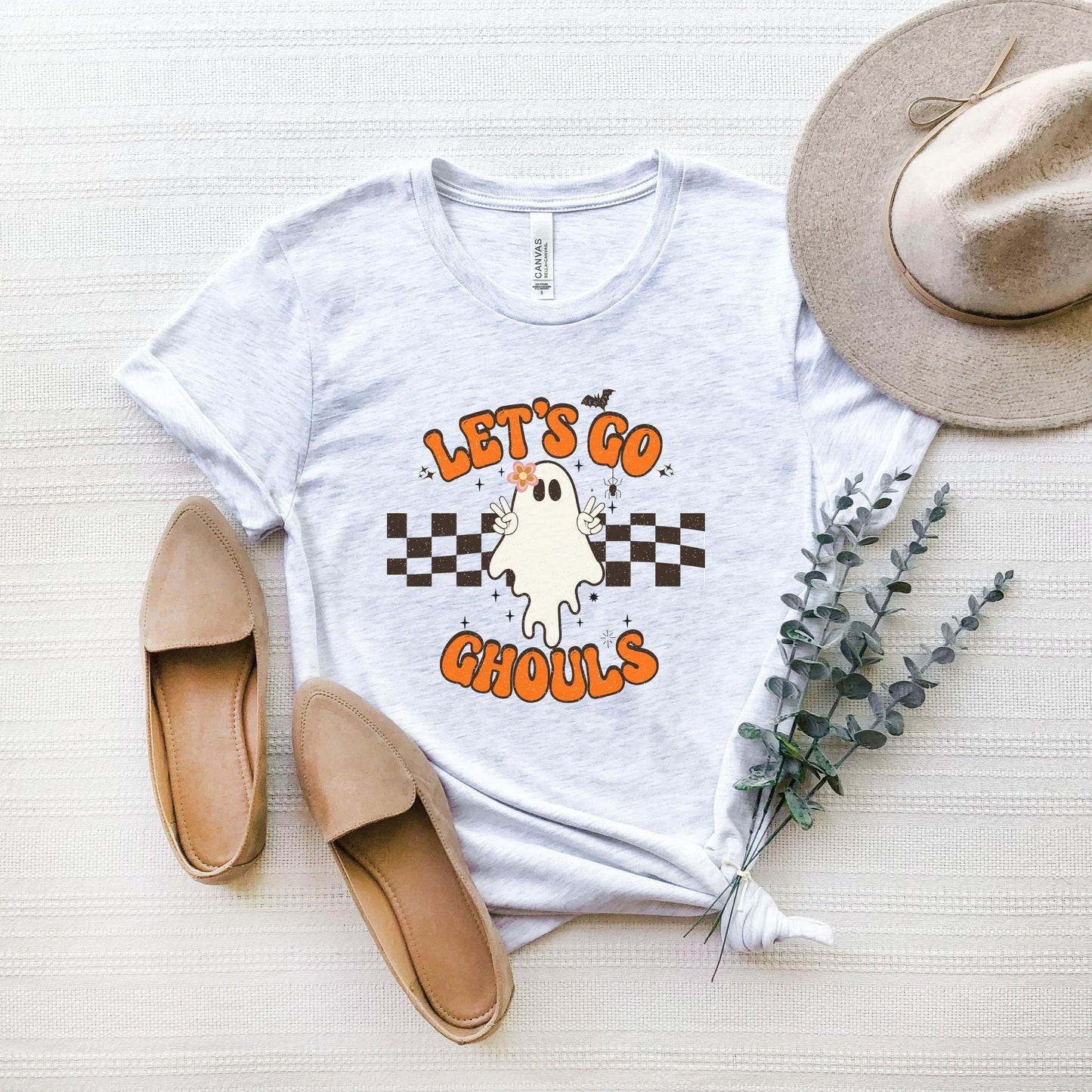 Let's Go Ghouls Shirt, Halloween Ghost TShirt, Retro Halloween, Comfort Colors, Cute Ghost Tee, Funny Halloween, Mom Halloween T shirt