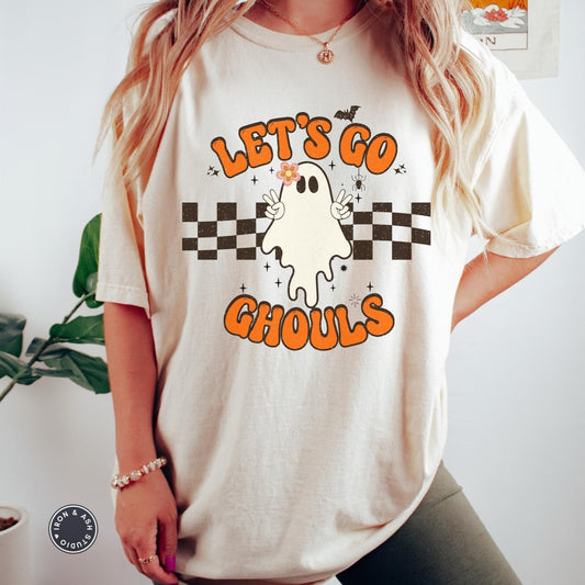 Let's Go Ghouls Shirt, Comfort Color Halloween TShirt, Cute Ghost Shirt, Retro Halloween Tee, Future Ghost, Spooky Season, Funny Halloween