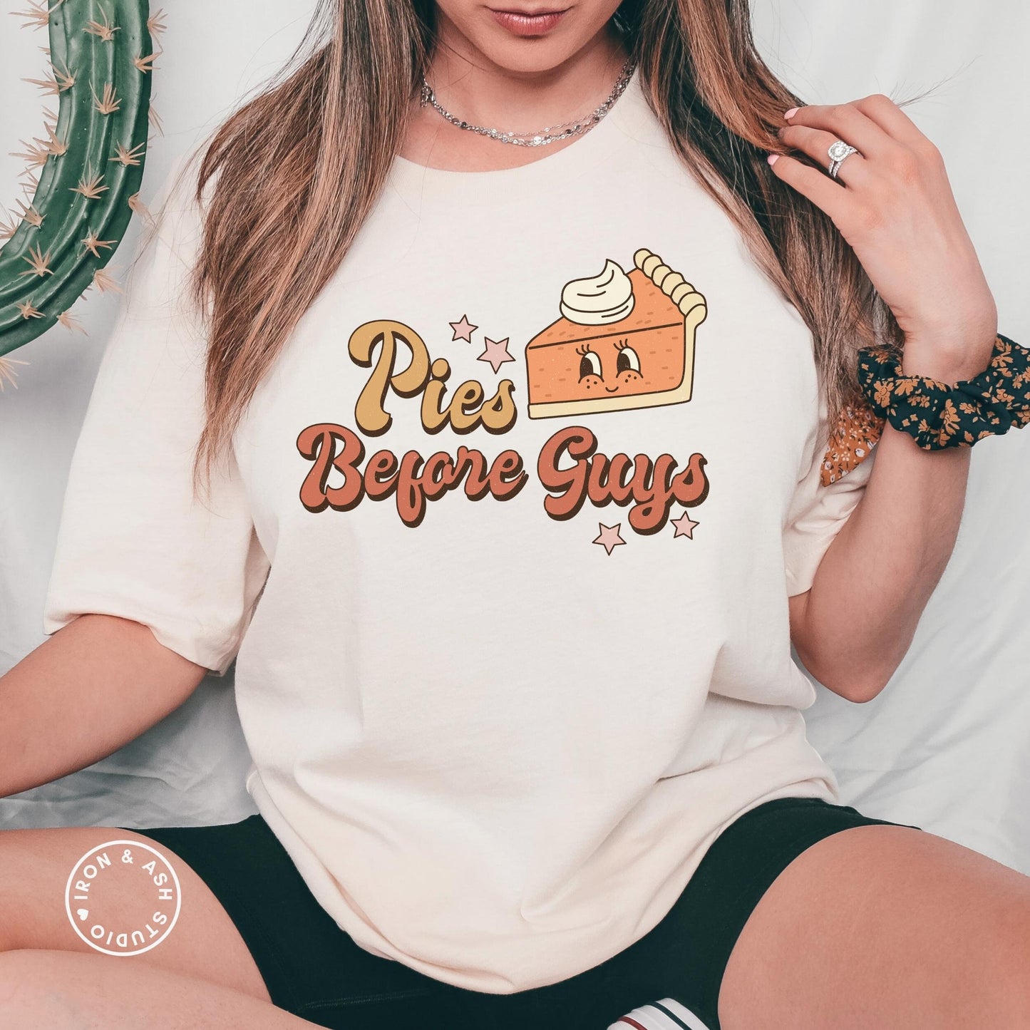Pies Before Guys Funny Thanksgiving Shirt Thanksgiving Food shirt Pie Tee Friendsgiving Shirts Fall Shirt for Women Fall Shirts Food Shirts
