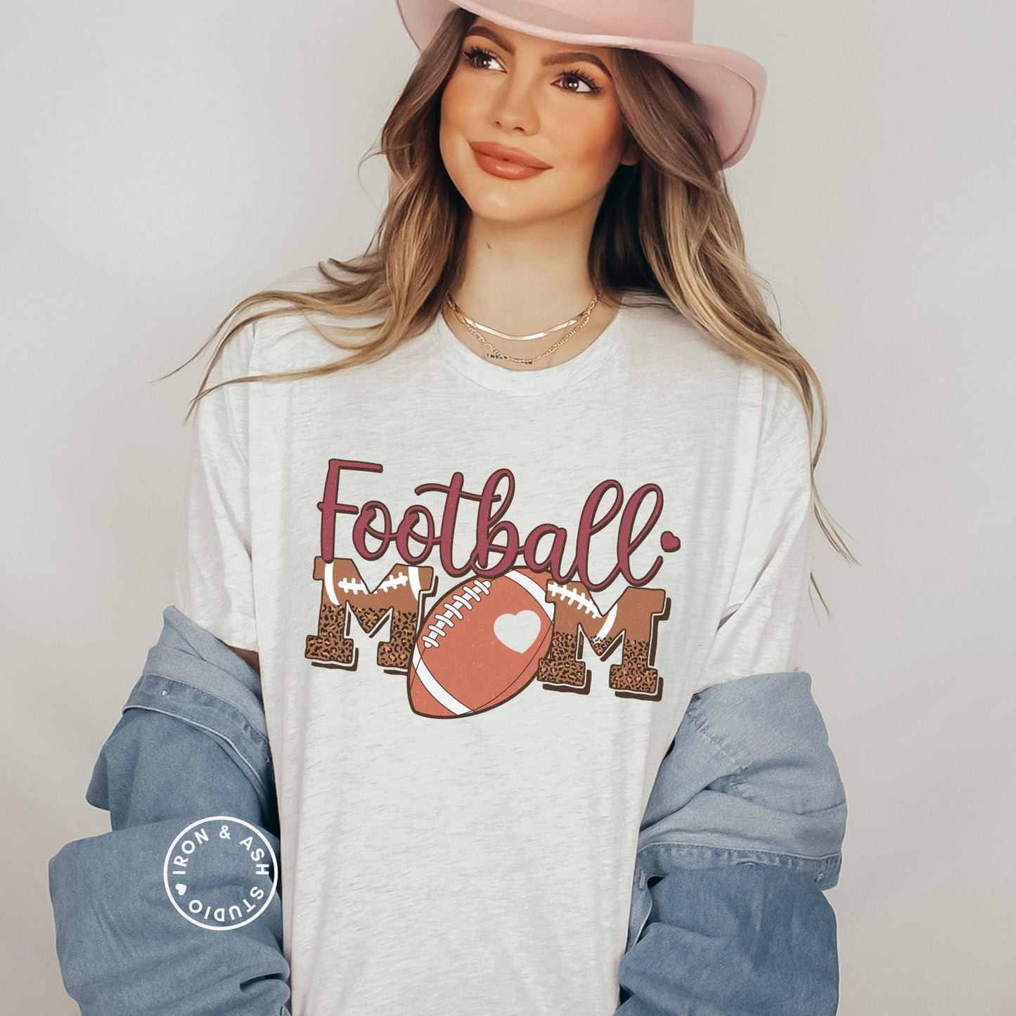Retro Football Mom Shirt Tailgate Clothes Football Mama Tee Game Day TShirt Tailgate Season Friday Night Lights Women's Footbal Shirt