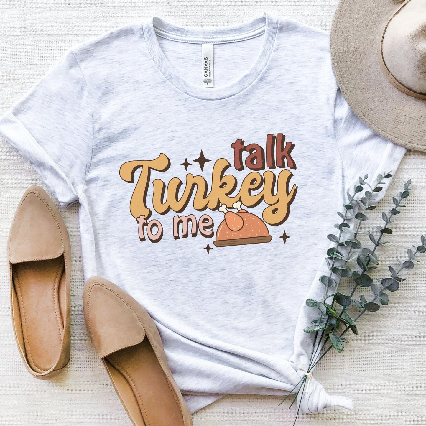 Funny Thanksgiving Shirt, Talk Turkey To Me, Thanksgiving Shirt Women, Friendsgiving Tshirt, Family Thanksgiving Tees, Retro Fall Vibes