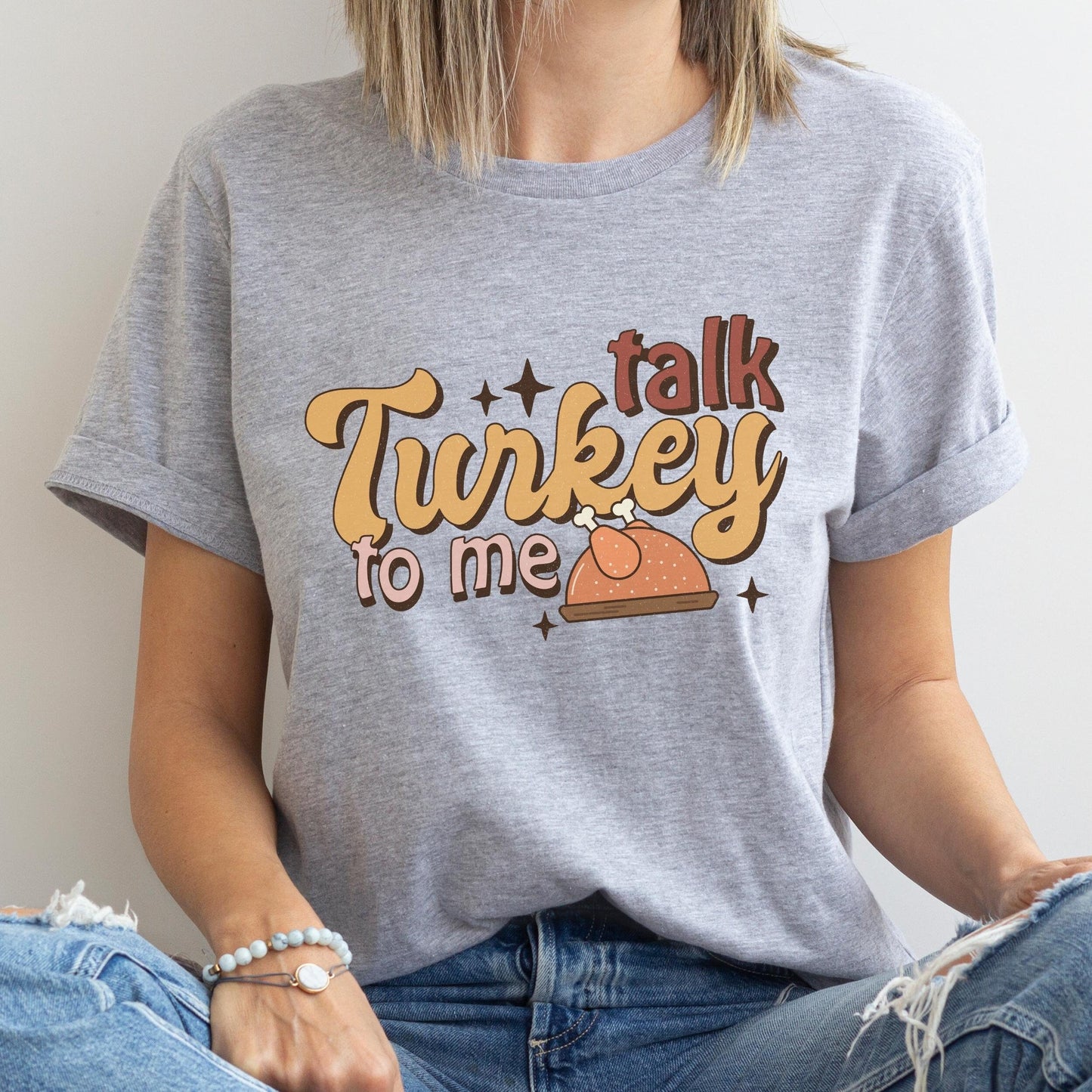 Funny Thanksgiving Shirt, Talk Turkey To Me, Thanksgiving Shirt Women, Friendsgiving Tshirt, Family Thanksgiving Tees, Retro Fall Vibes