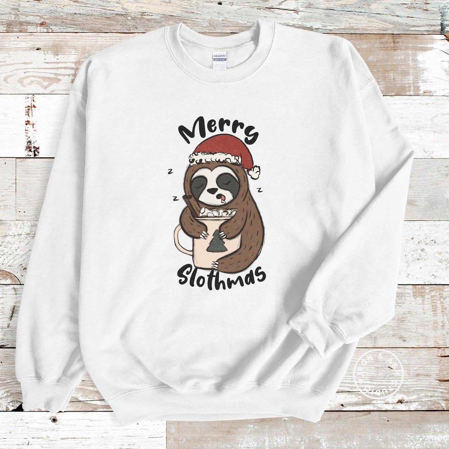 Merry Slothmas Christmas Sweater, Funny Christmas Sweatshirt Women, Christmas Family Sweatshirts, Funny Sloth Shirt, Sloth Lover Gift Sweats