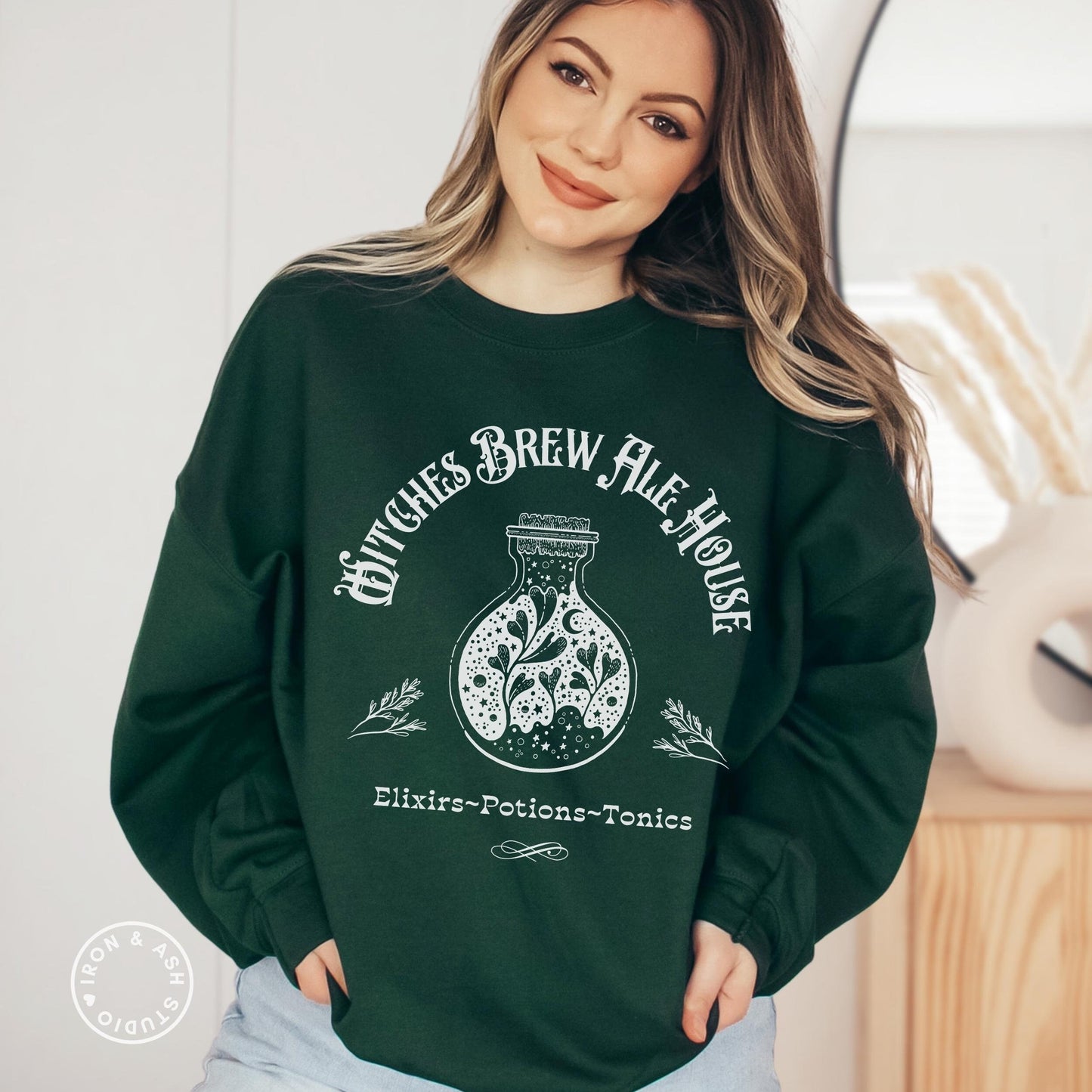Witches Brew Sweatshirt, Witchy Sweatshirt Fall Crewneck, Spooky Season, Witchy Clothing, Halloween Crewneck Sweatshirt, Cute Fall Sweater