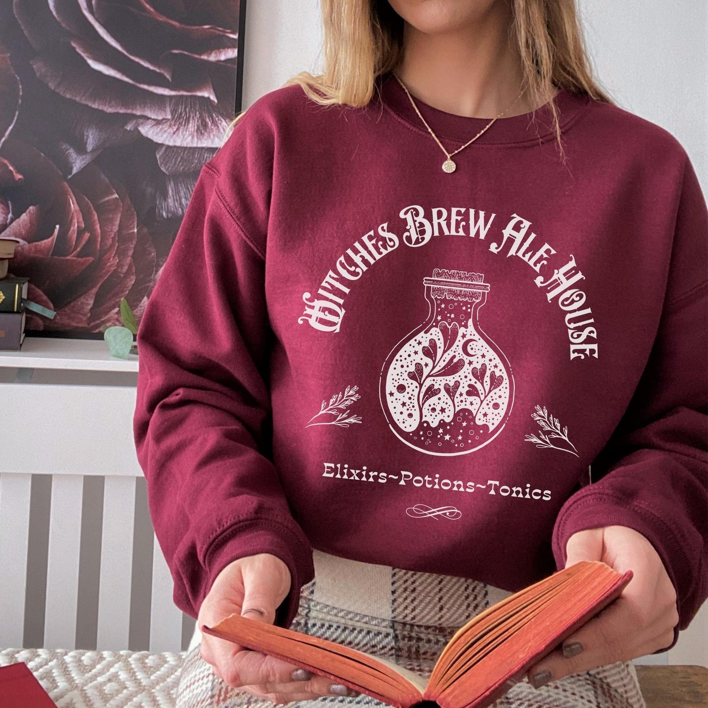 Witches Brew Sweatshirt, Witchy Sweatshirt Fall Crewneck, Spooky Season, Witchy Clothing, Halloween Crewneck Sweatshirt, Cute Fall Sweater