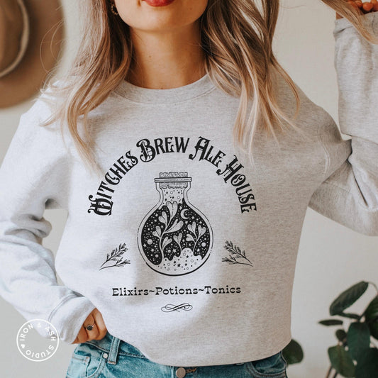 Witches Brew Sweatshirt, Witchy Sweatshirt Fall Crewneck, Spooky Season, Witchy Clothing, Halloween Crewneck Sweatshirt, Cute Fall Sweater