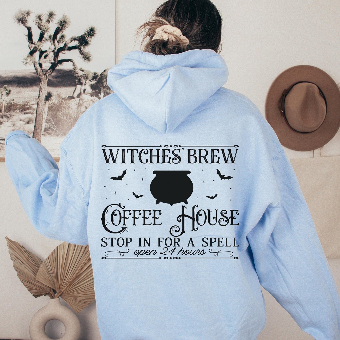 Witches Brew Sweatshirt Hoodie, Halloween Shirt for Coffee Lovers, Witch Hoodie Women, Spooky Season Sweatshirt Hoodie, Witchy Woman Sweater
