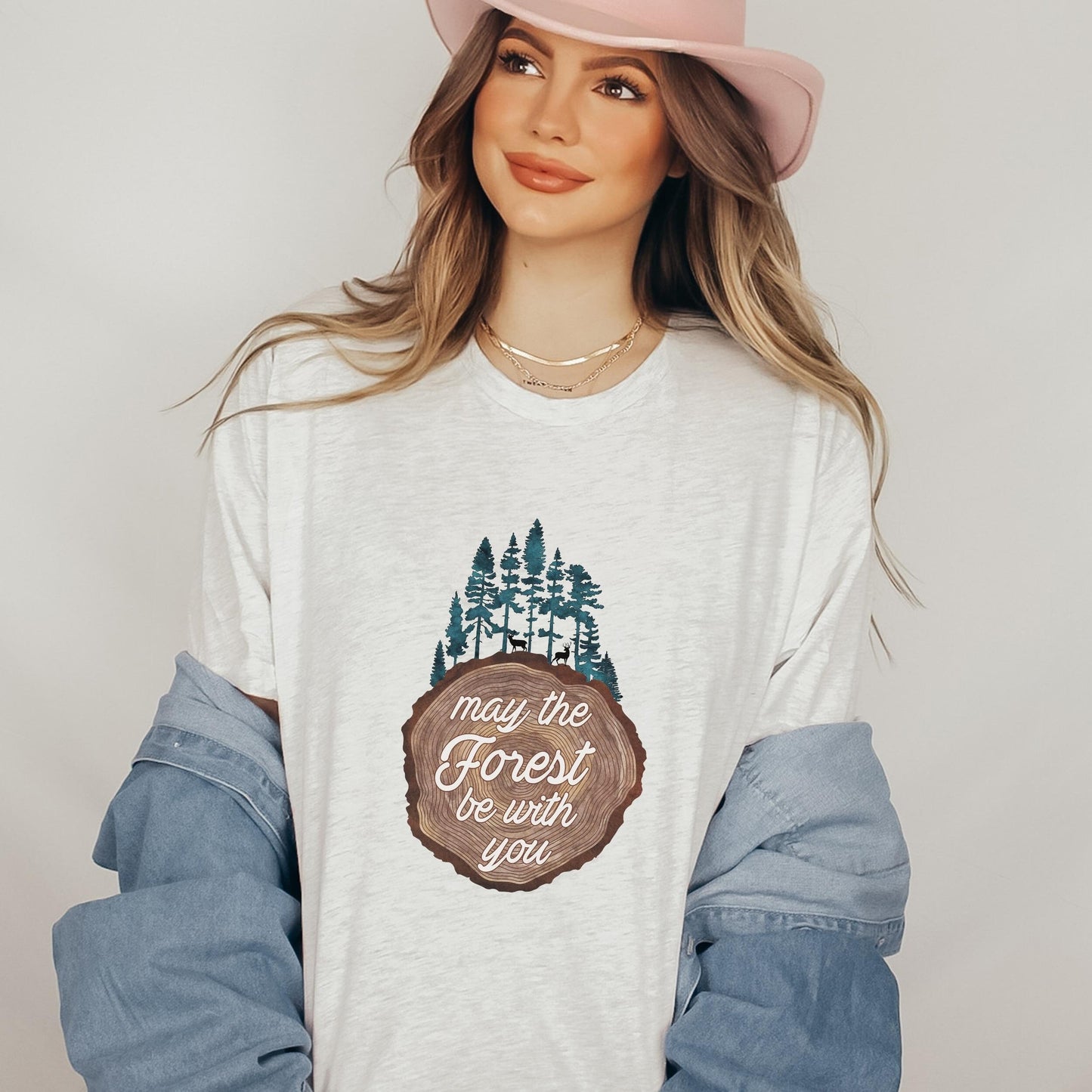 Pine Tree Shirt Nature Lover TShirt May The Forest Be With You Tree Ring Tee, Explore T Shirt Wilderness Graphic Tee Outdoor Shirts Tees