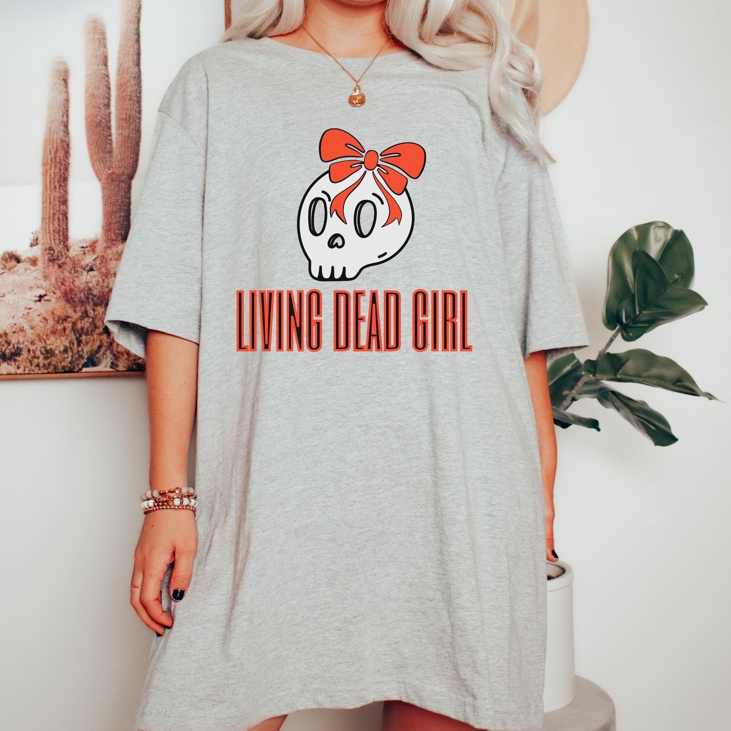 Living Dead Girl Kawaii Skull Tee Gothic Horror Fashion Minimalist Macabre Top Alternative Witchy Shirt Gothic Goth Girl Tshirt Skull Shirt