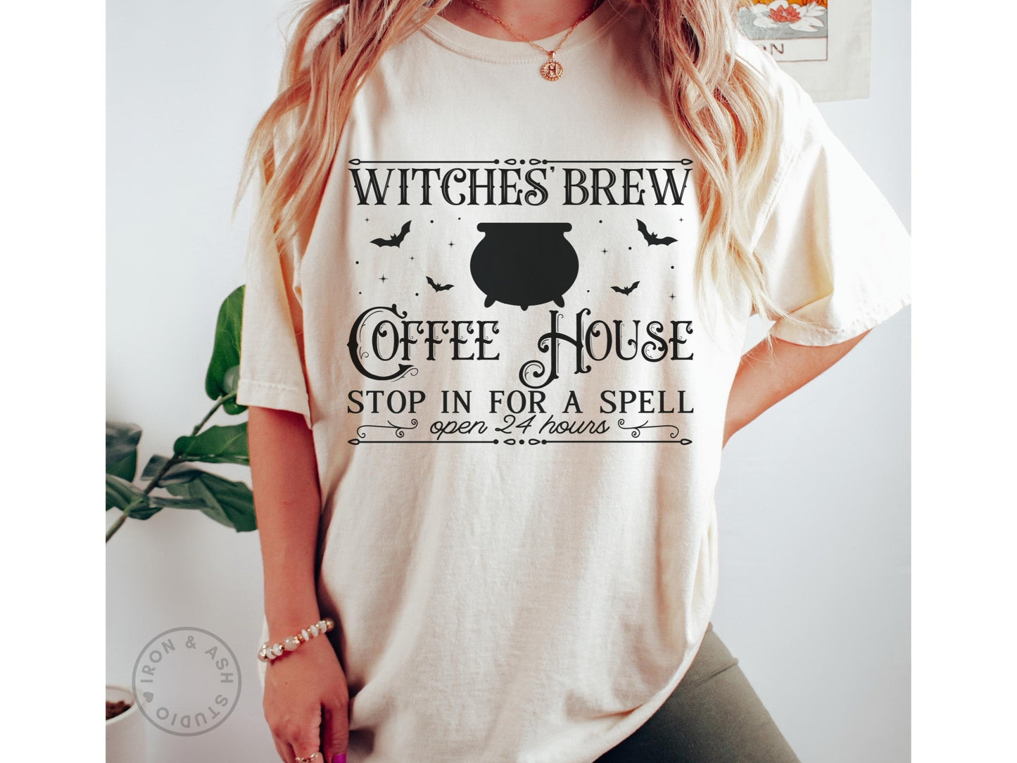 Witches Brew Shirt Comfort Colors Halloween TShirt for Coffee Lovers Witchy Vibes Halloween Coffee Spooky Season Witchy Woman Salem Witches