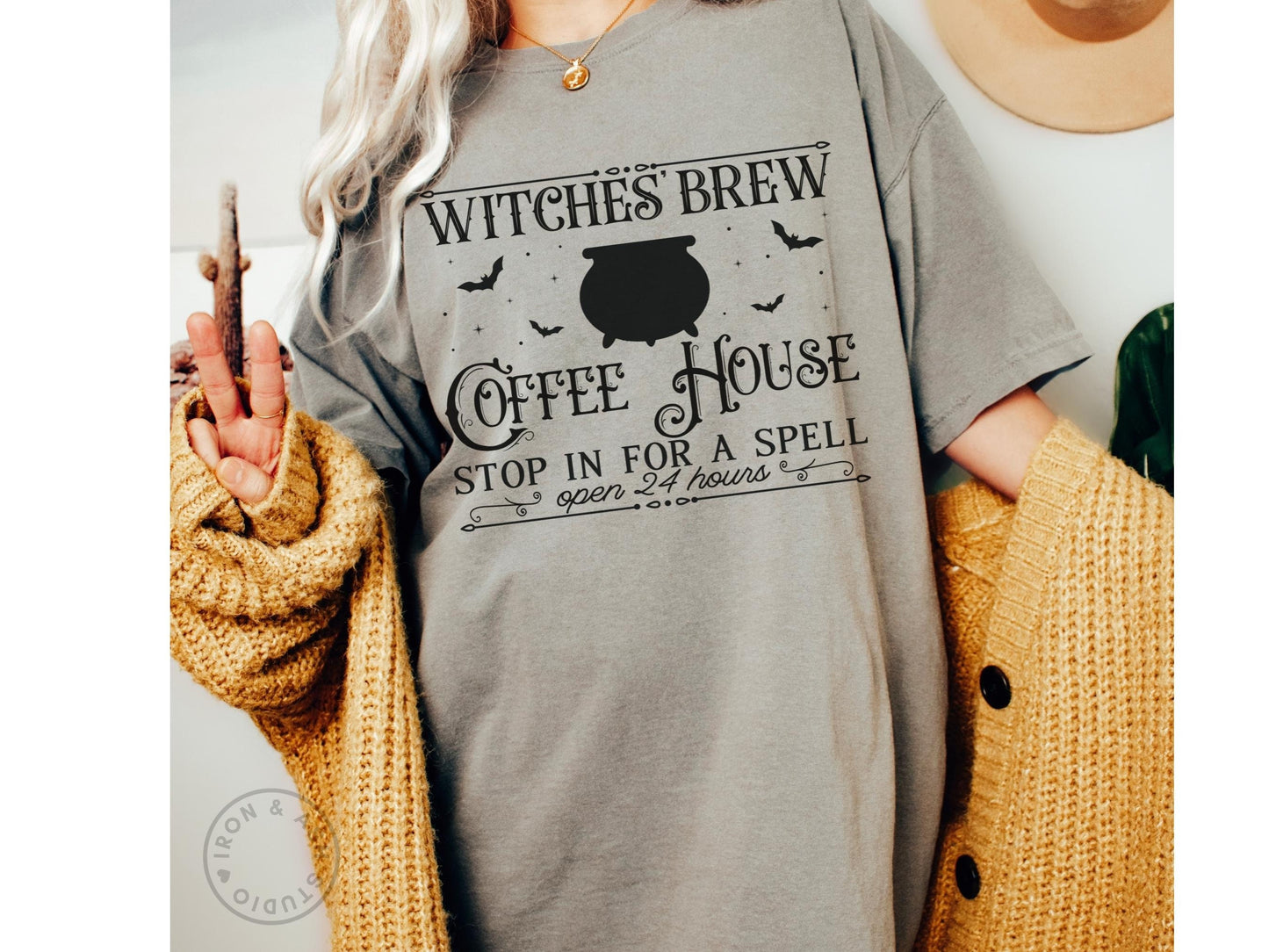 Witches Brew Shirt Comfort Colors Halloween TShirt for Coffee Lovers Witchy Vibes Halloween Coffee Spooky Season Witchy Woman Salem Witches