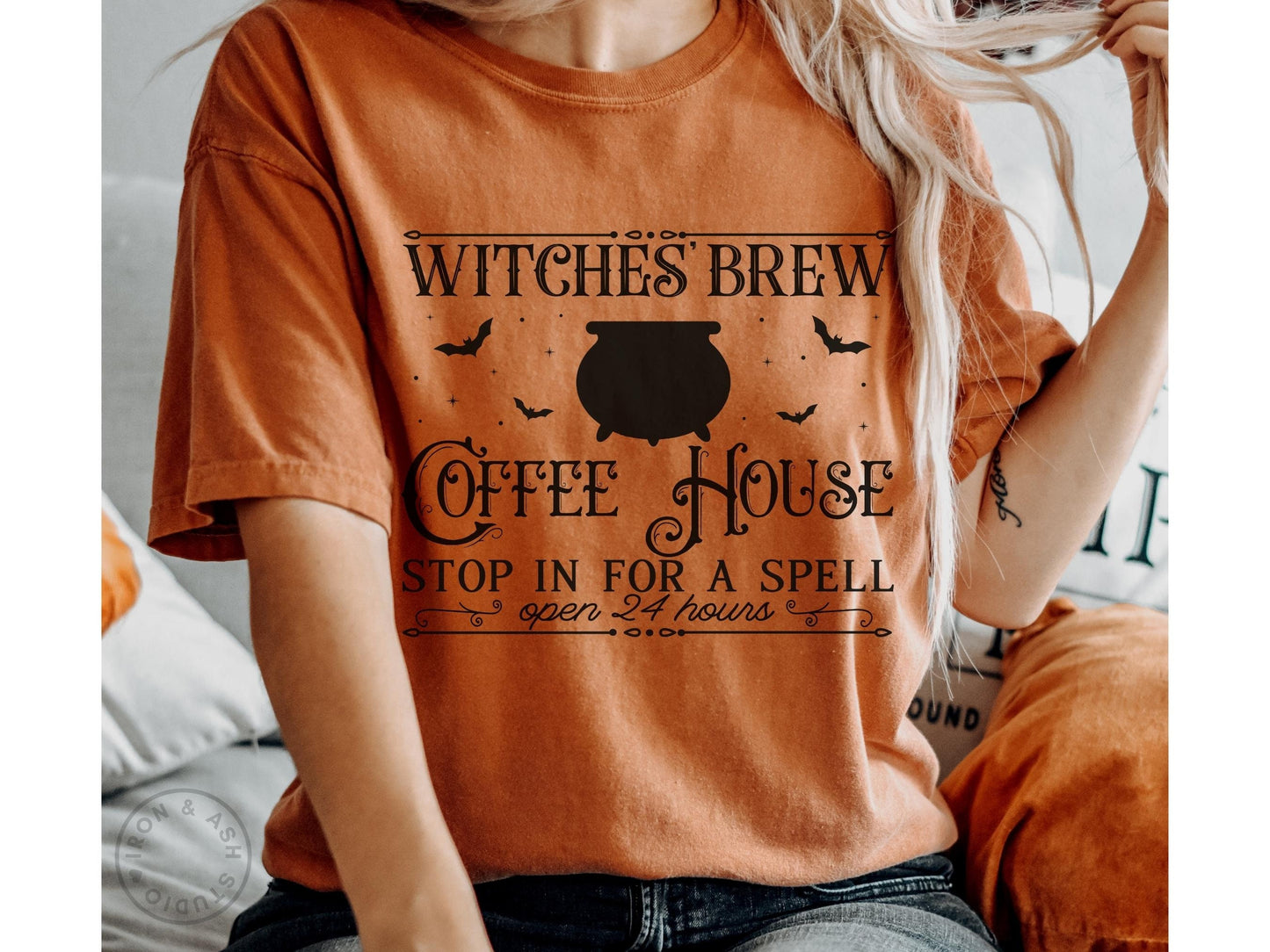 Witches Brew Shirt Comfort Colors Halloween TShirt for Coffee Lovers Witchy Vibes Halloween Coffee Spooky Season Witchy Woman Salem Witches