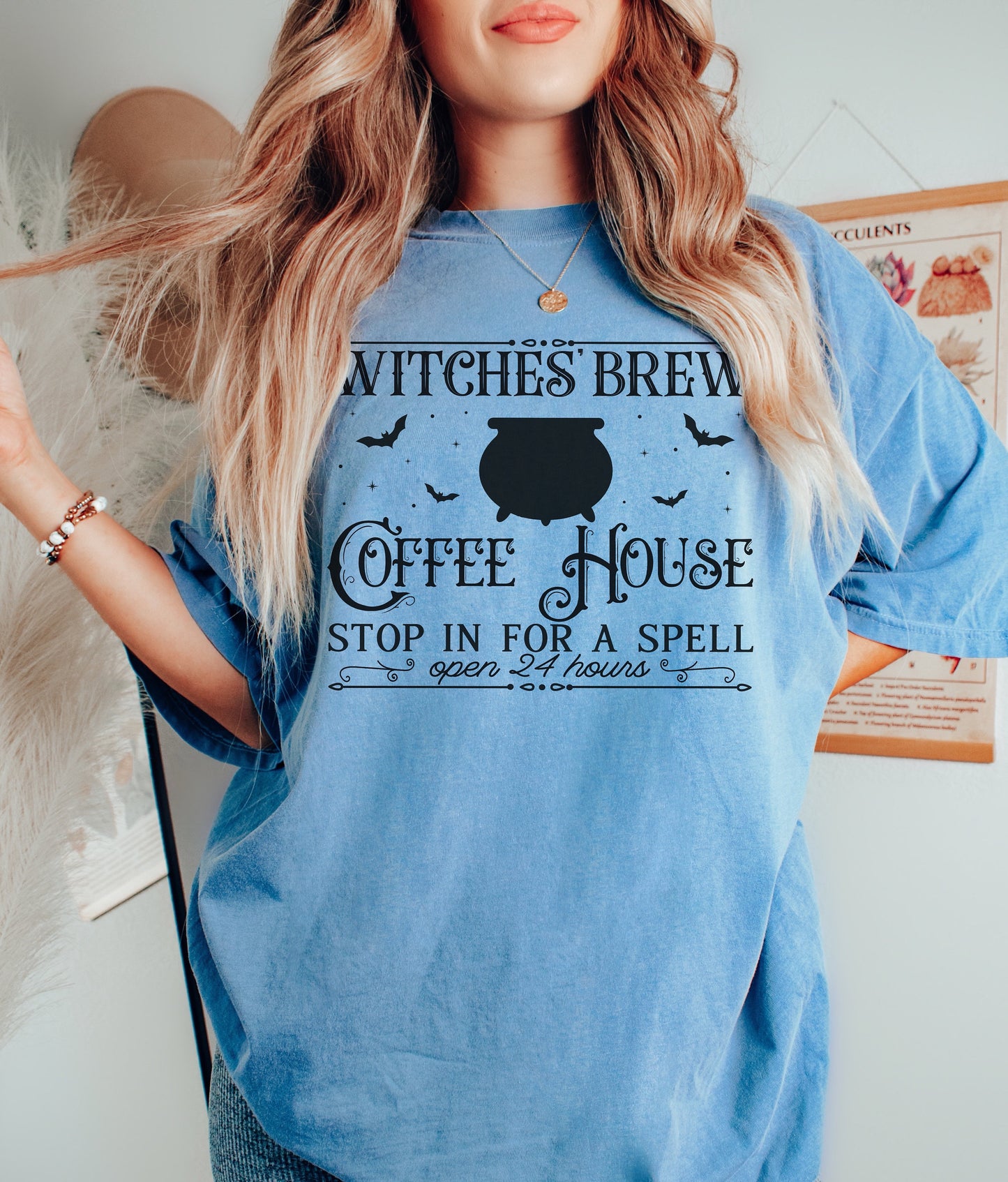 Witches Brew Shirt Comfort Colors Halloween TShirt for Coffee Lovers Witchy Vibes Halloween Coffee Spooky Season Witchy Woman Salem Witches