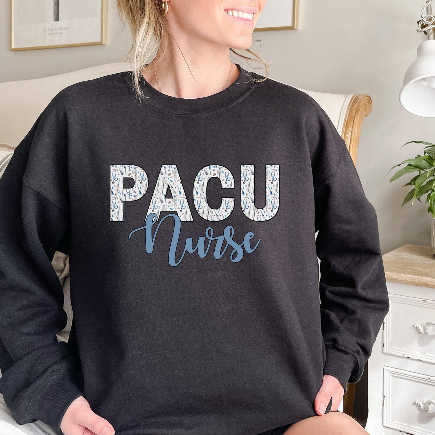 PACU Nurse Sweatshirt, Nurse Crewneck, Post Anesthesia Nurse, RN Sweatshirt, Recovery RN Unisex Crewneck Sweater, pacu Nurse Gift Student