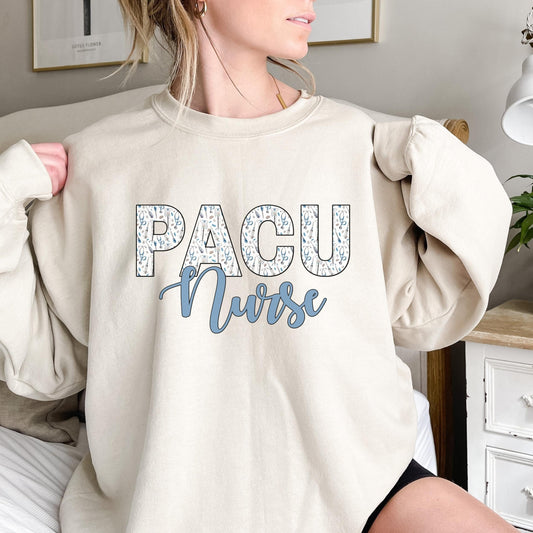 PACU Nurse Sweatshirt, Nurse Crewneck, Post Anesthesia Nurse, RN Sweatshirt, Recovery RN Unisex Crewneck Sweater, pacu Nurse Gift Student