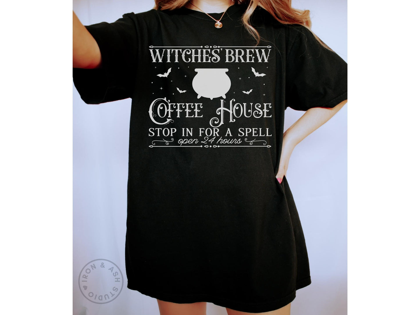 Witches Brew Shirt Comfort Colors Halloween TShirt for Coffee Lovers Witchy Vibes Halloween Coffee Spooky Season Witchy Woman Salem Witches