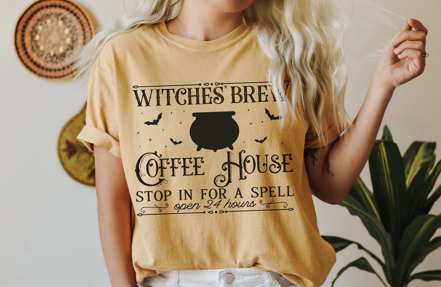 Witches Brew Shirt Comfort Colors Halloween TShirt for Coffee Lovers Witchy Vibes Halloween Coffee Spooky Season Witchy Woman Salem Witches
