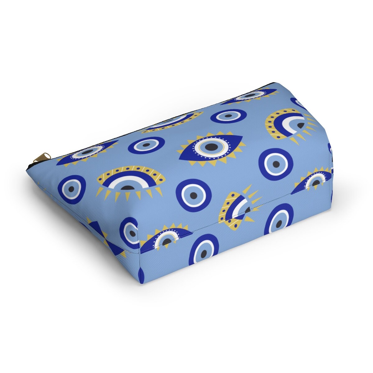Evil Eye Makeup Bag, Cosmetic Bag For Women, Cute Makeup Bag, Evil Eye Pouch, Zipper Cosmetic Bag, Greek Evil Eye Gift Cosmetic Toiletry Bag