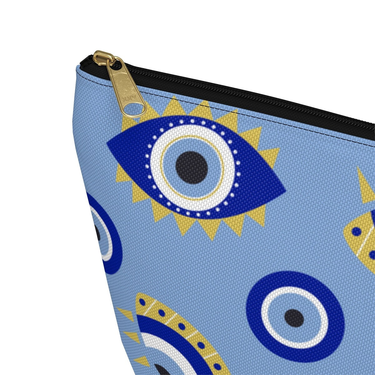 Evil Eye Makeup Bag, Cosmetic Bag For Women, Cute Makeup Bag, Evil Eye Pouch, Zipper Cosmetic Bag, Greek Evil Eye Gift Cosmetic Toiletry Bag