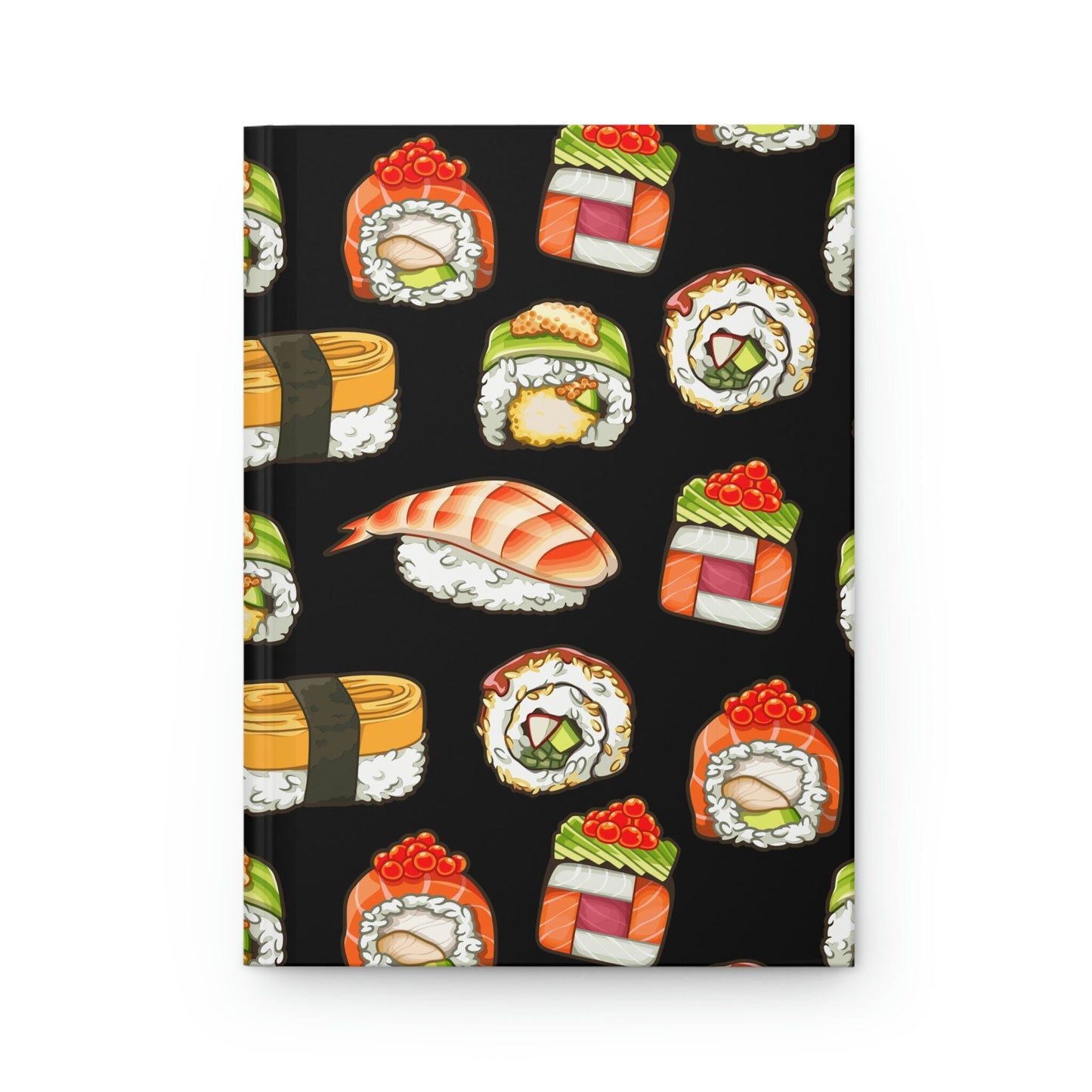 Sushi Gifts Hardcover Journal Matte Mindfullness Wellness Journal Lined Diary Notebook Sushi Lover Gift Wasabi Notepad Hardcover Journal