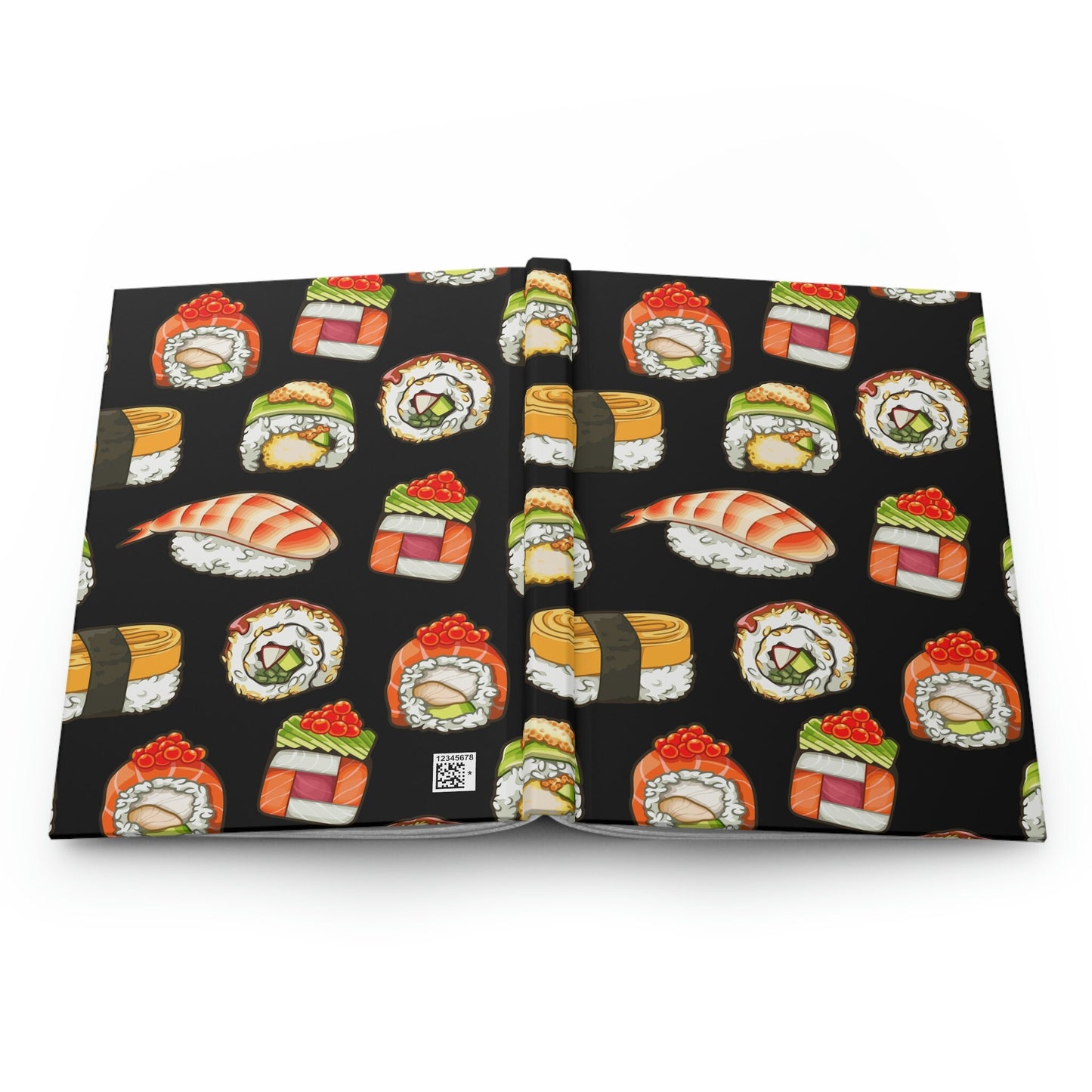 Sushi Gifts Hardcover Journal Matte Mindfullness Wellness Journal Lined Diary Notebook Sushi Lover Gift Wasabi Notepad Hardcover Journal