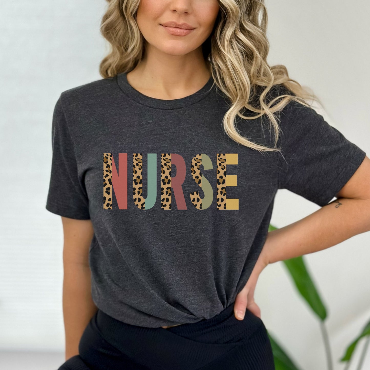 Leopard Nurse Shirt, Gift for Nurse, Nurse t-shirt for Women, RN Gifts, RN Graduation Gift, RN Student Tee, Cute Lpn Nurse T Shirt, Na Gifts
