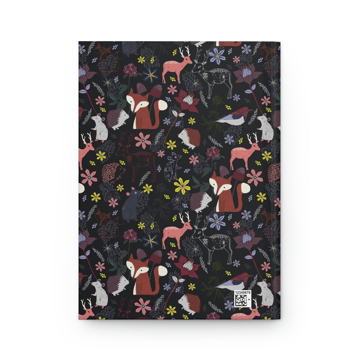 Woodland Forest Cottagecore Hardcover Journal, Dark Academia Diary, Cottagecore Notebook Gift, Lined Journal for Women Dark Forest Animals